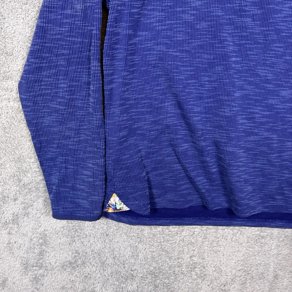 Robert Graham Jacket Mens XL 1/4 Zip Thermal Sweatshirt Classic Fit‎ Knit Ribbed